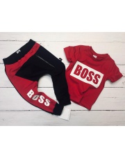 T-shirt Boss czerwony  92-146