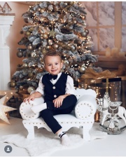 Komplet elegancki 62-116 granat