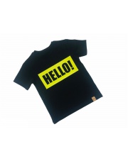 T-shirt chłopięcy HELLO! Czarny Mimi 92-140