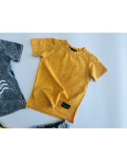 T-shirt dekatyzowany DESPACITO MUSZTARDOWY 92-134